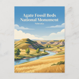 Agate Fossil Beds National Monument Nebraska Postcard