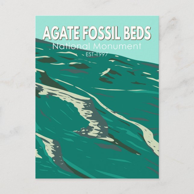 Agate Fossil Beds National Monument Vintage Postcard (Front)