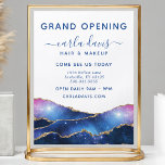 Agate Galaxy Celestial Stars Salon Grand Opening Flyer<br><div class="desc">Agate Galaxy Celestial Stars Salon Grand Opening Flyer. Elegant gold agate watercolor galaxy celestial hand lettered style calligraphy script professional business design. Perfect for makeup artists,  hair stylists,  cosmetologists,  and more!</div>