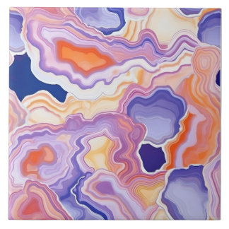 Agate Geode Endless Pattern Tile