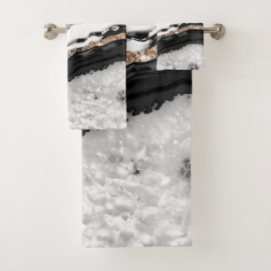 Agate Glitter Glam #2 #gem Bath Towel Set