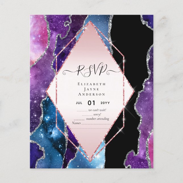 AGATE GLITTER RSVP Budget Flyer (Front)