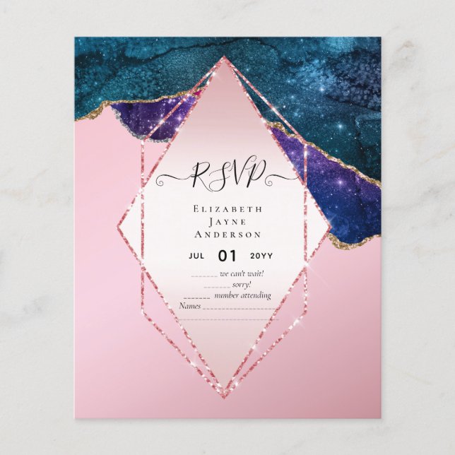 AGATE GLITTER RSVP Budget Flyer (Front)