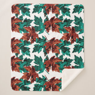 Agate Leaf Sherpa Blanket