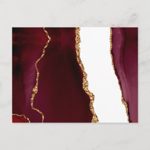 Agate liede vin et or postcard