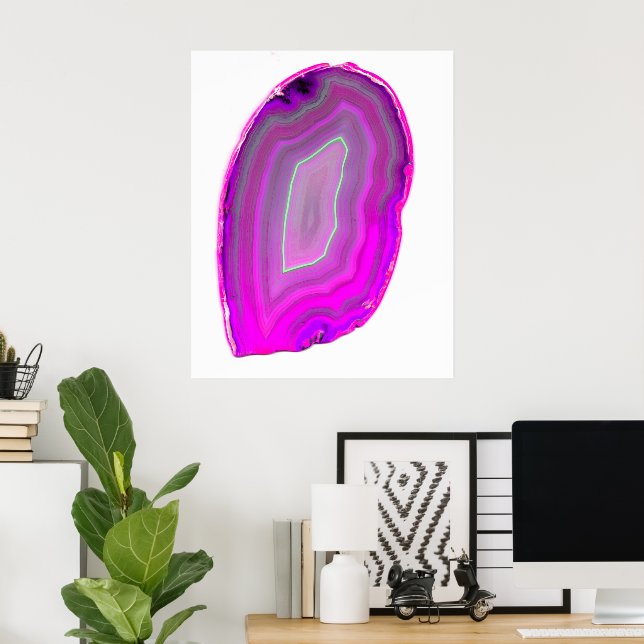 Agate Magenta  Poster (Home Office)