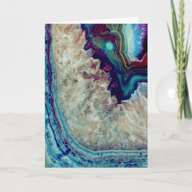 Agate multicolore card (Front)