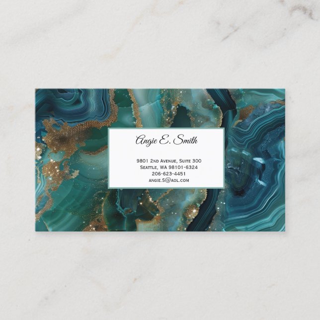 Agate Print Calling Card (Front)