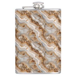 Agate Print Flask