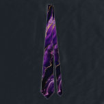 Agate Purple Glitter Marble Neck Tie Modern Design<br><div class="desc">Neck Ties with Agate Purple Violet Gold Glitter Geode Sparkle Marble Personalized Birthday - Anniversary or Wedding Tie / Gift - Or Add Your Name - Text - Make Your Special Gift - Resize and move or remove and add text / elements with customization tool. Design by MIGNED. Please see...</div>