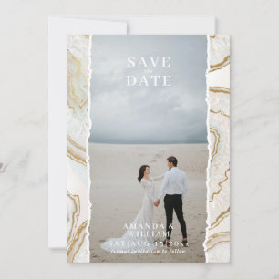 Agate Quartz Background Photo Wedding Save The Date