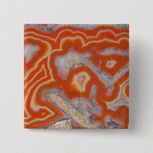 Agate sample 15 cm square badge (Front)