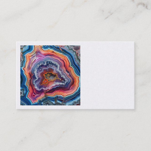 Agate Slice Business Cards (Front)