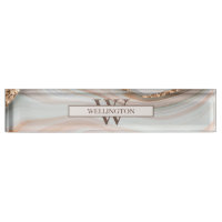 Agate Stone Marble Monogram Name
