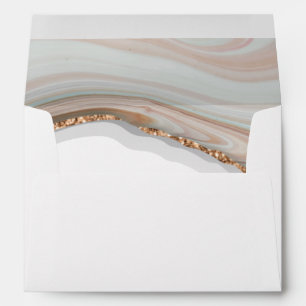 Agate Stone Marble return address Envelope