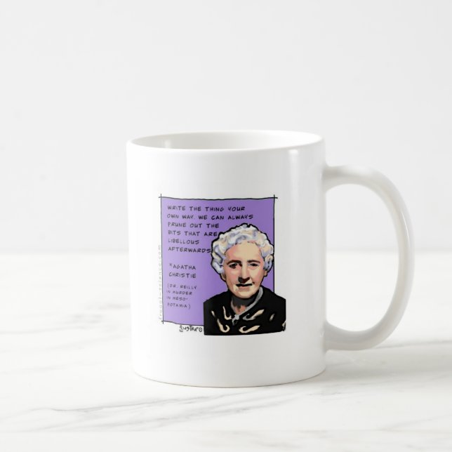 Agatha Christie says write it your own way Coffee Mug (Right)