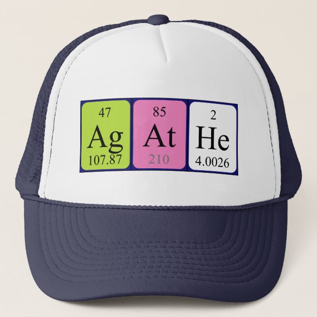Agathe periodic table name hat (Front)