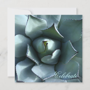 agave blue invitation
