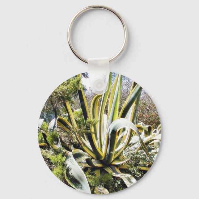 Agave Cactuses Key Ring (Front)