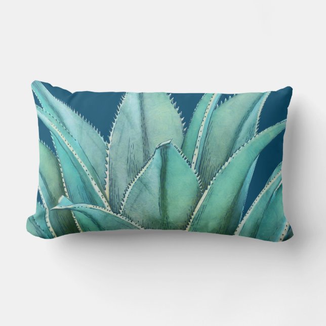 Agave Lumbar Pillow (Front)
