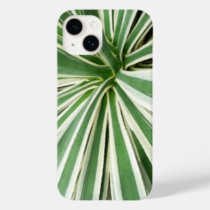 Agave Plant Green and White Striped Case-Mate iPhone 14 Case