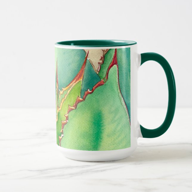 Agave watercolor mug by Debra Lee Baldwin (Right)