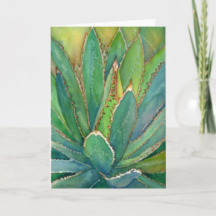 Agave watercolor notecard