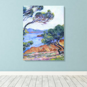 Agay, landscape painting by Armand Guillaumin Canvas Print