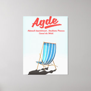 Agde, Hérault department in southern France travel Canvas Print