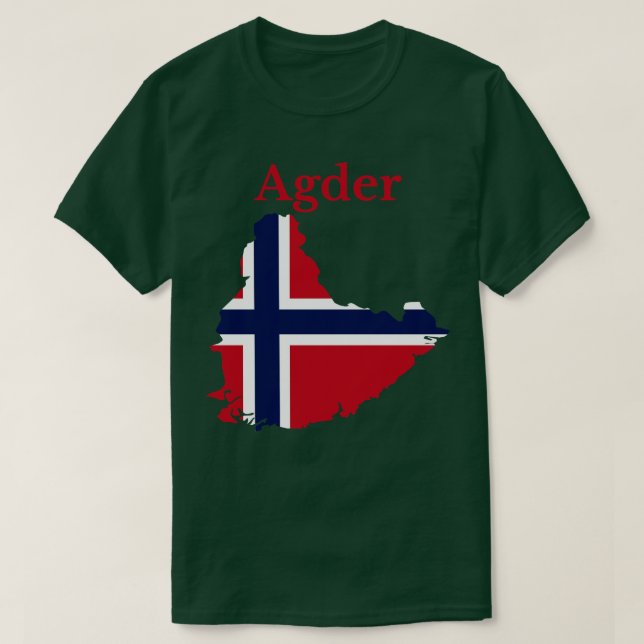 Agder County Norway T-Shirt (Design Front)