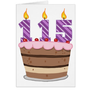 Age 115 on Birthday Cake