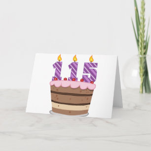 Age 115 on Birthday Cake Card