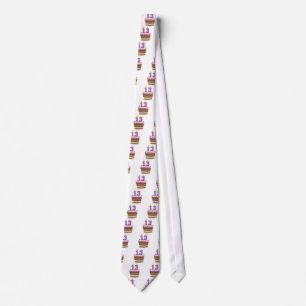 Age 13 on Birthday Cake Tie