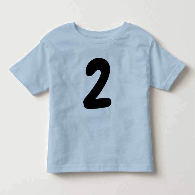 AGE 2 TODDLER 2ND BIRTHDAY T-Shirt (Front)