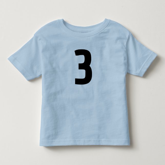 AGE 3 THREE JERSEY blue T-SHIRT (Front)