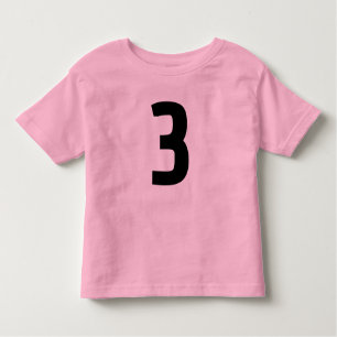 AGE 3 THREE JERSEY pink T-SHIRT