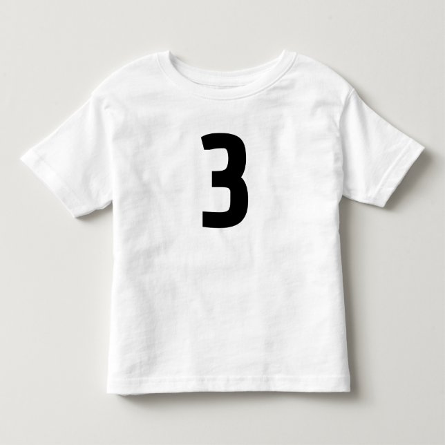 AGE 3 THREE JERSEY T-SHIRT (Front)