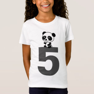 AGE 5 FIVE PANDA BEAR T-Shirts