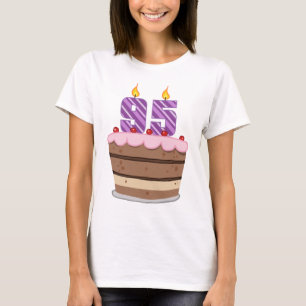 Age 95 on Birthday Cake T-Shirt