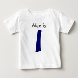 Age and Name  Customisable 1st Birthday Tshirt