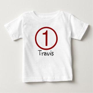 Age and Name Customisable 1st Birthday Tshirt