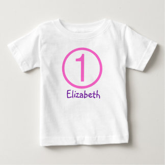 Age and Name  Customisable 1st Birthday Tshirt