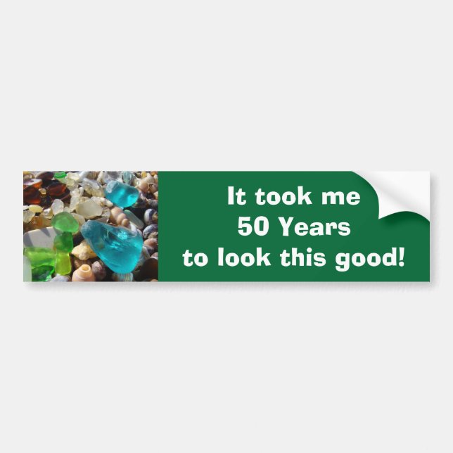 Age Funny Bumper Stickers 50 years Old (Front)
