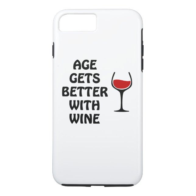 Age Gets Better With Wine Case-Mate iPhone Case (Back)