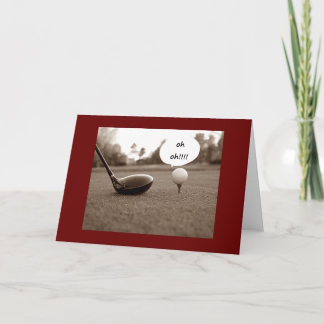 AGE HAS GONE UP/GOLF SCORE AT 50! CARD (Front)