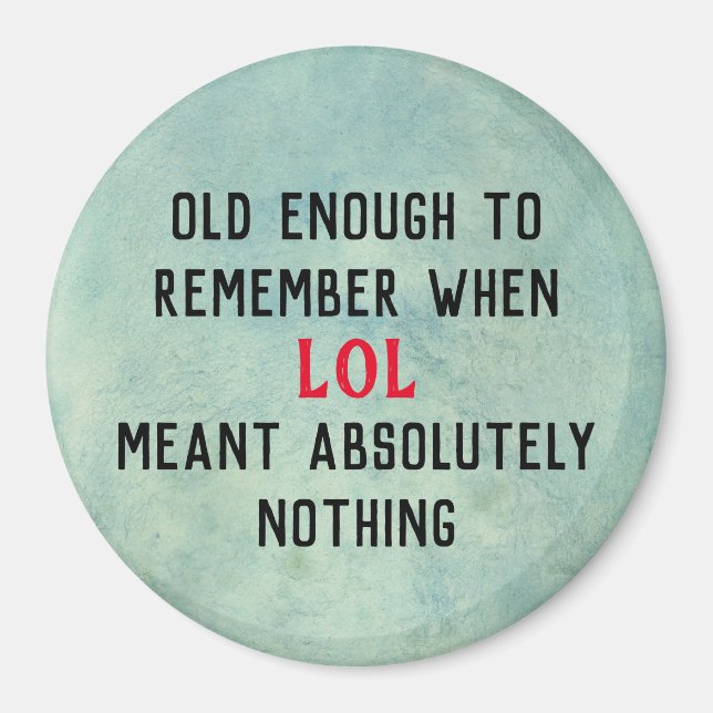 Age Humour Magnet (Front)