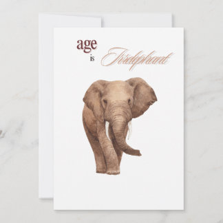 Age is Irrelephant Holiday Card