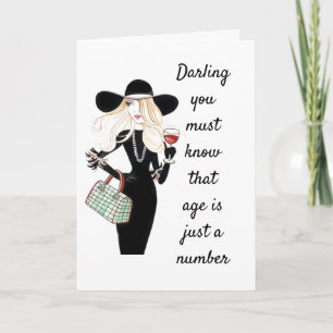 AGE IS *JUST A NUMBER* & WINE CURES CARING CARD