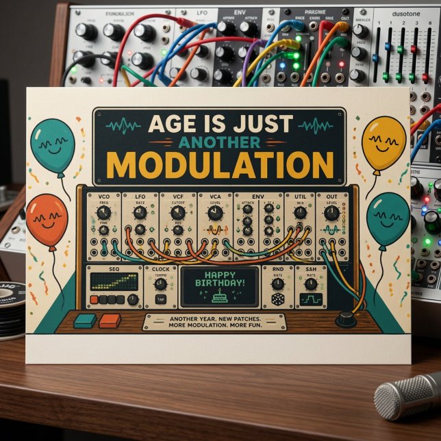 Age Is Just Another Modulation! 🎛️🎂 Postcard (Creator Uploaded)