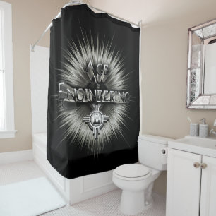 Age Of Engineering ISOTXT Shower Curtain